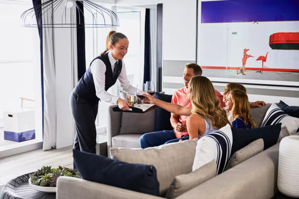 Penthouse Suite Living Room on Celebrity Edge Series