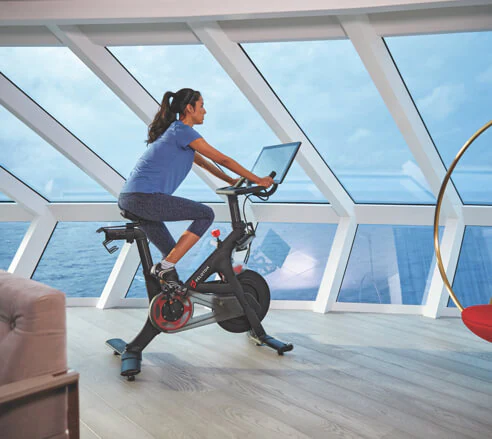 Peloton Bike in Iconic Suite on Celebrity Edge