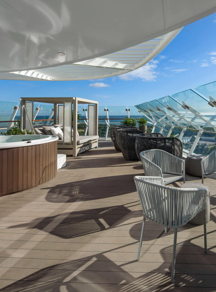 Iconic Suite Private Terrace on Celebrity Edge